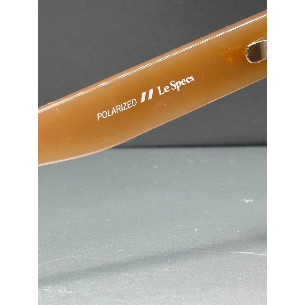 Le Specs Air Heart Polarized Sunglasses Caramel Tan Cat Eye 2452449